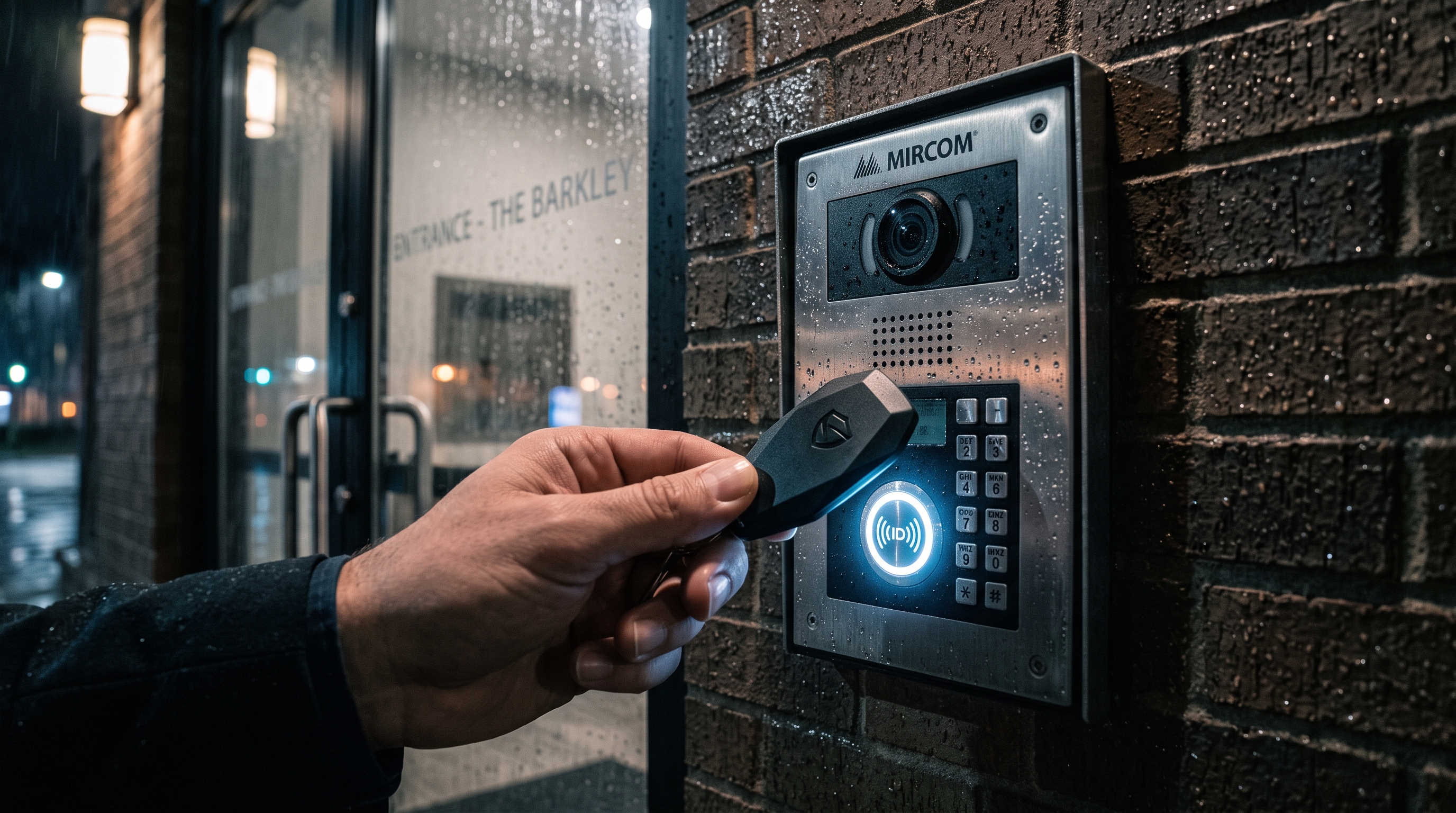 Intercom with Integrated Access Control Reader