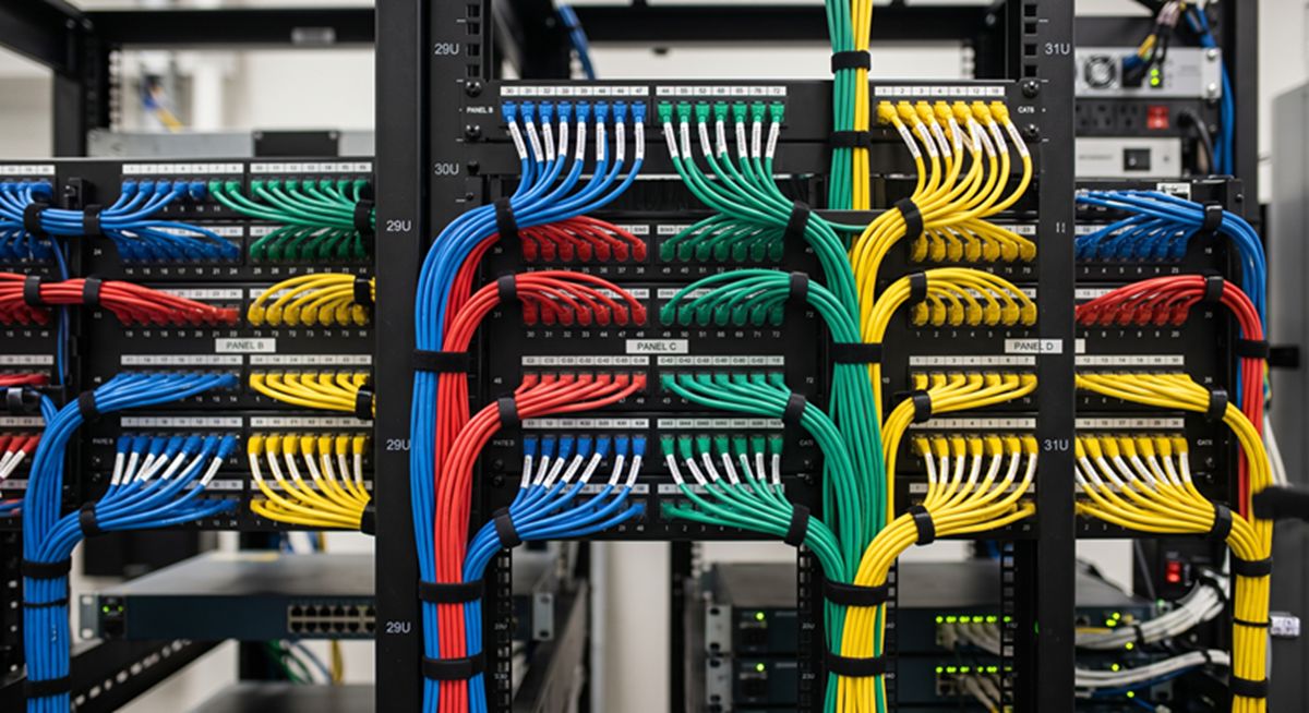 Organized Network Patch Panel