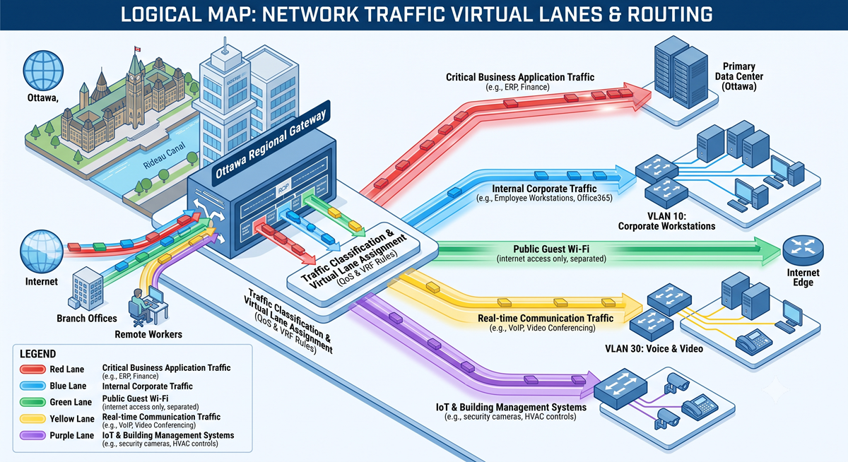 VLAN Network Segmentation Diagram