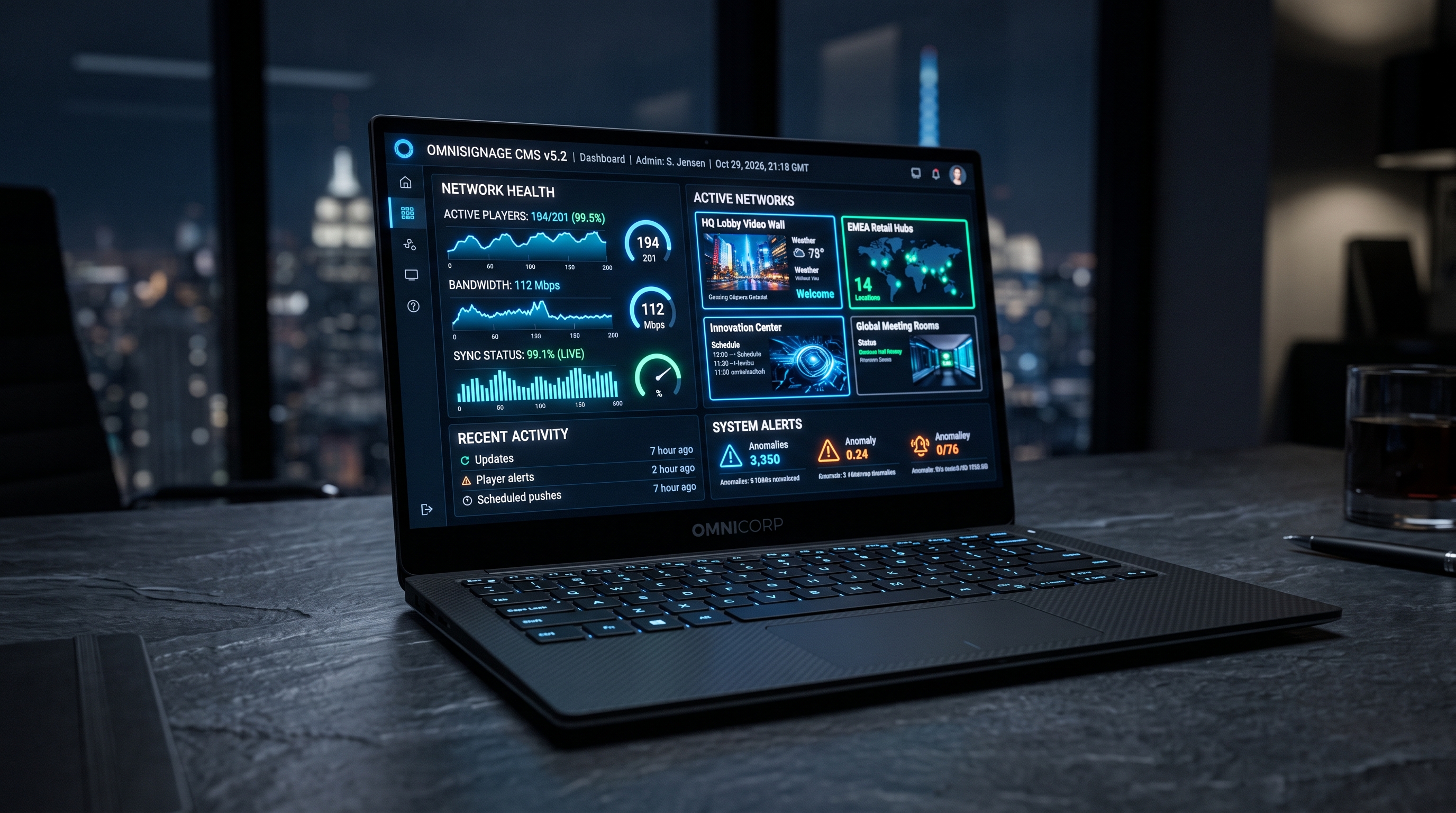 Cloud Content Management System Dashboard